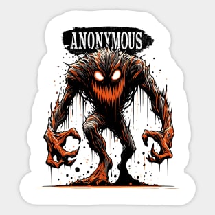 Anonymous Monster Sticker